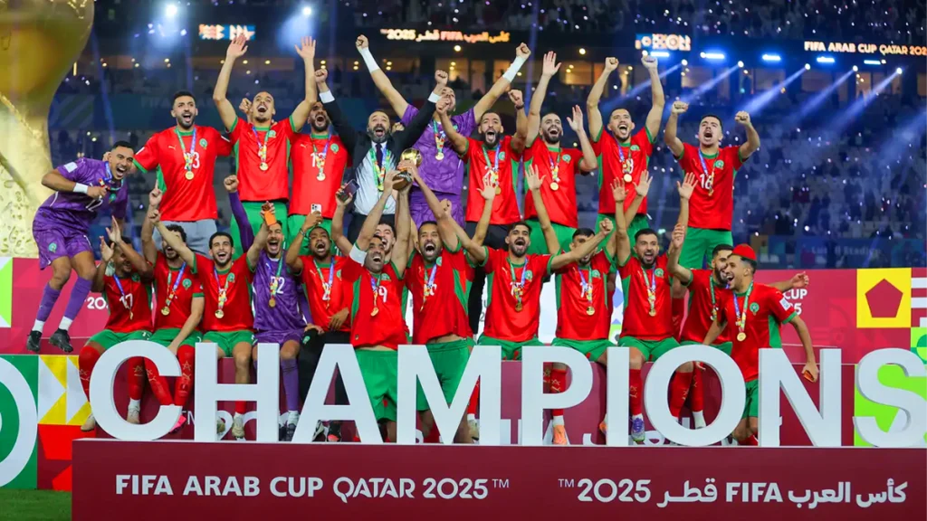 المنتخب المغربي يتوج بلقب كأس العرب 2025 بقطر